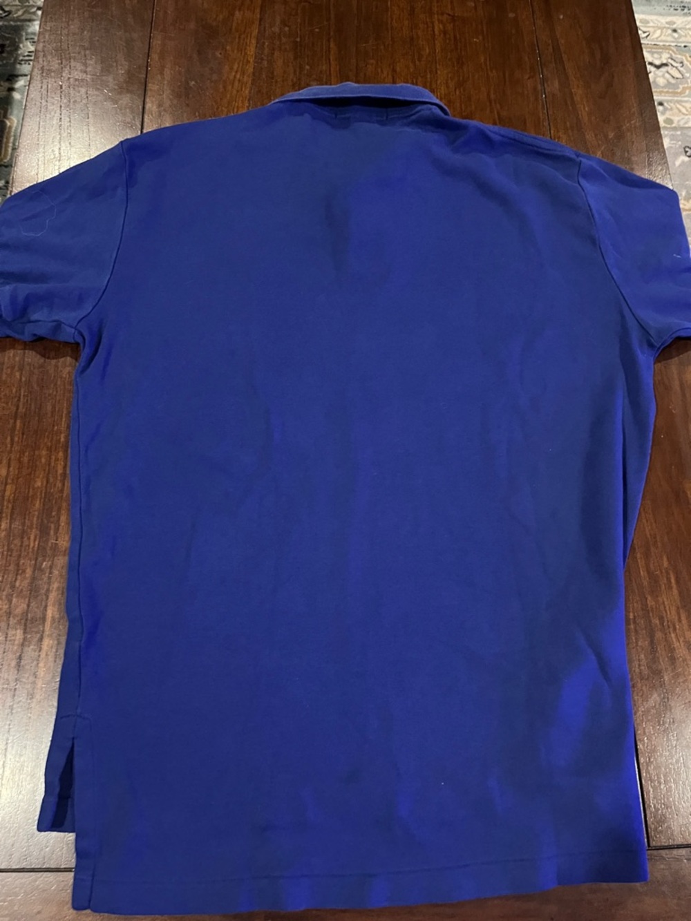 Polo by Ralph Lauren Men’s Polo Short sleeve Shirt - Blue with Red Pony - Picture 4 of 5